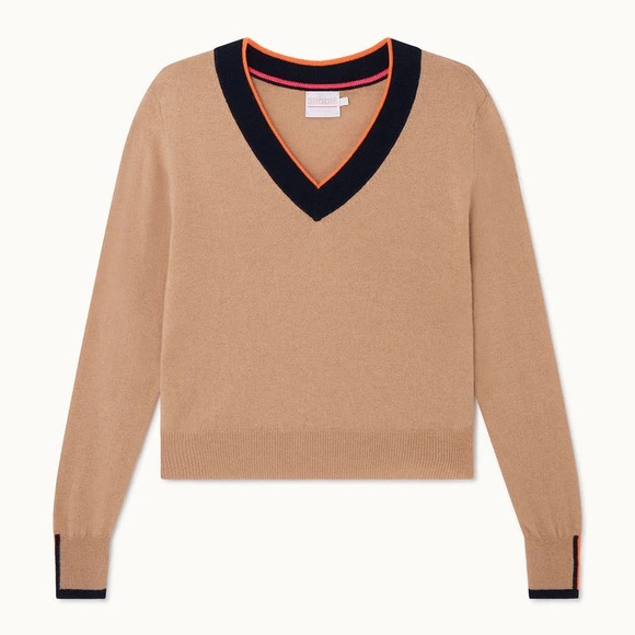 New With Tags: Brodie Cashmere Regatta Varsity Sweater in Size XS - Picture 1 of 4